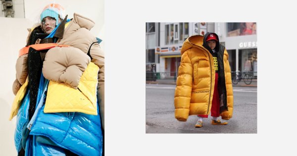 Смешной пуховик женский