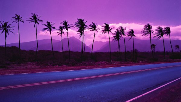 Фиолетовый закат