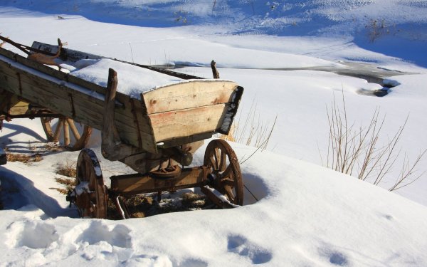 Зимняя телега