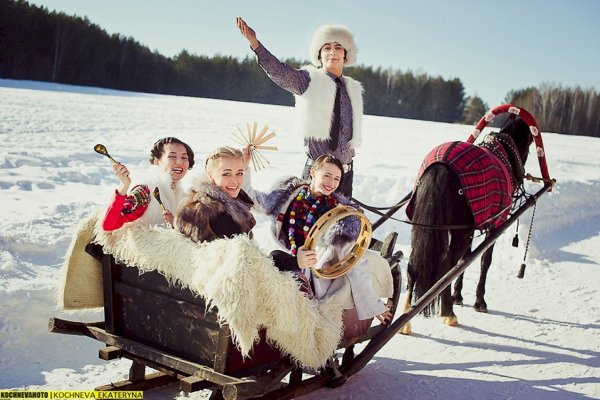 Прогулки на санях в упряжке