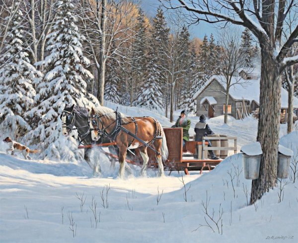 Художник Douglas r. Laird лошади