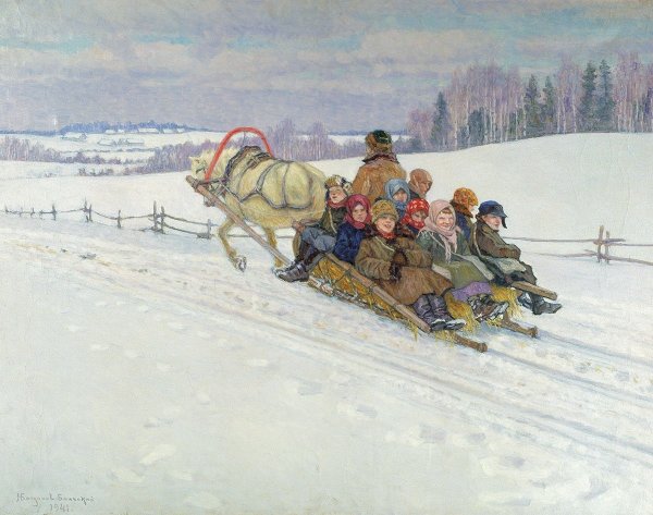 Николай Петрович Богданов-Бельский зима