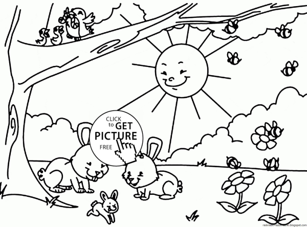 Радуга раскраска для детей