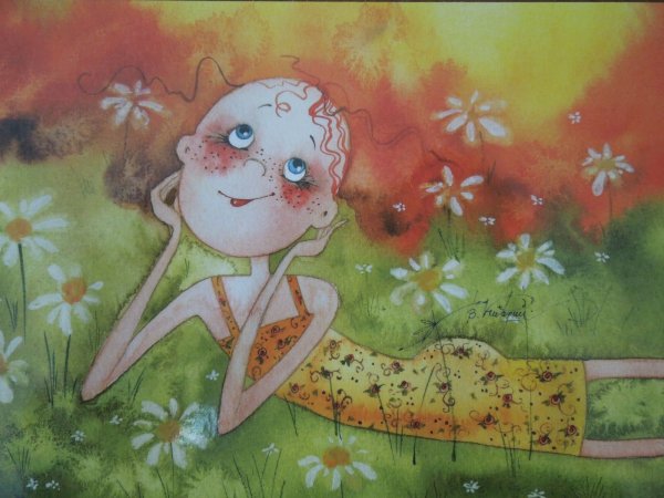 Девочка в ромашках