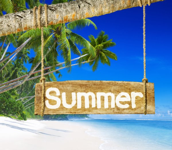 Лето надпись