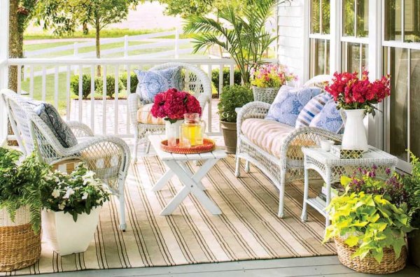 Веранда на даче в прованском стиле