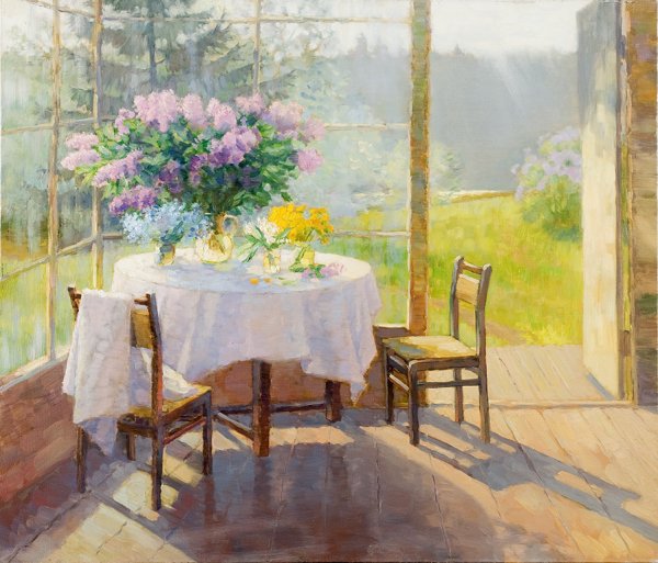 Чаепитие на веранде