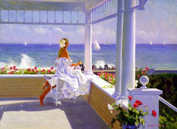 Столик с видом на море