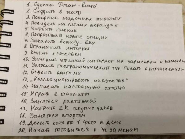 Список целей