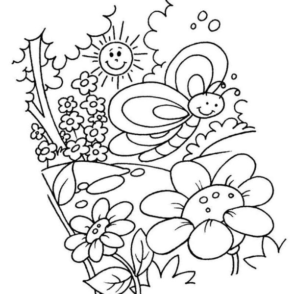 Раскраска. Лето