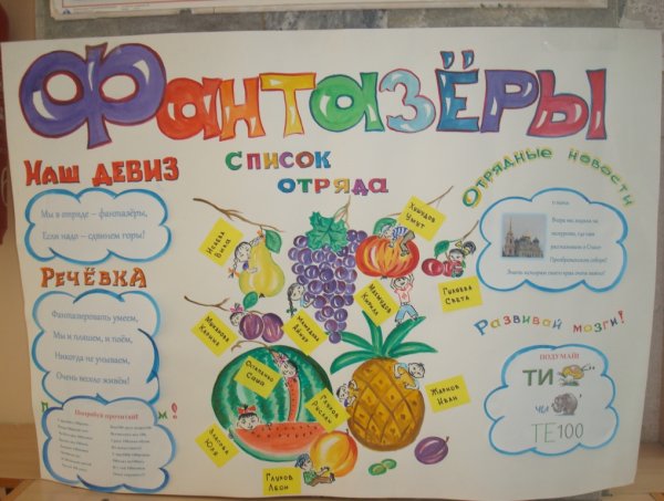 Плакат на тему лето
