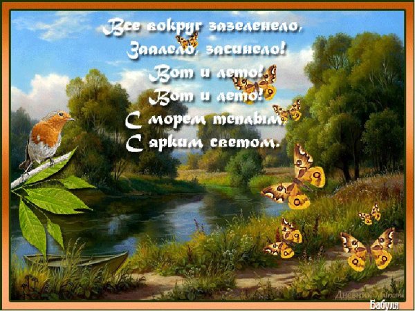 Красивые стихи о лете