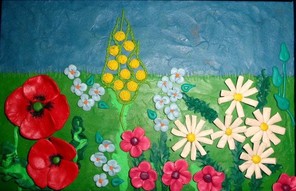 Пластилинография для детей