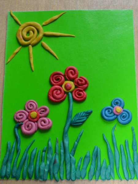 Картинки из пластилина на картоне