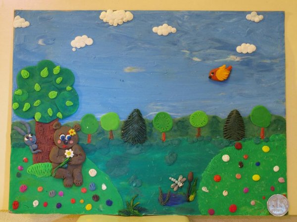 Пластилинография Лесная Полянка