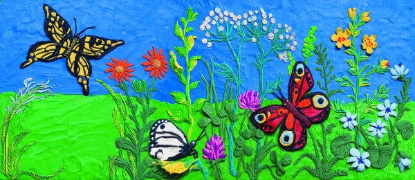 Пластилинография бабочка