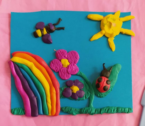 Пластилинография лето