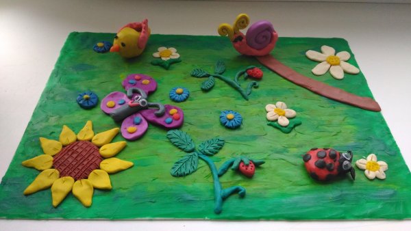 Летние поделки из пластилина