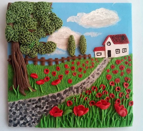 Картины из пластилина