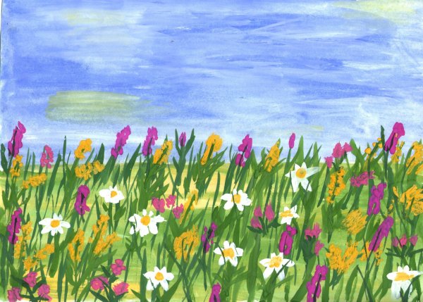 Краски лета дети