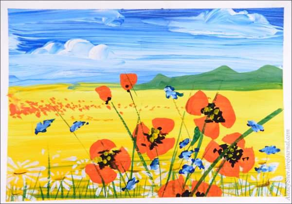 Летнее рисование для детей