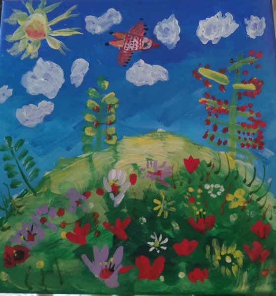 Рисование краски лета