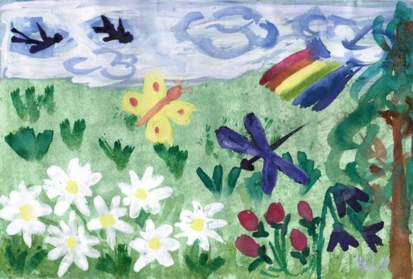 Детские рисунки лето