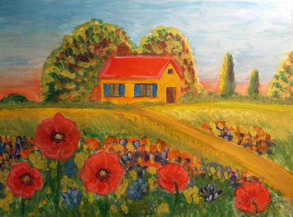 Краски лета рисунок