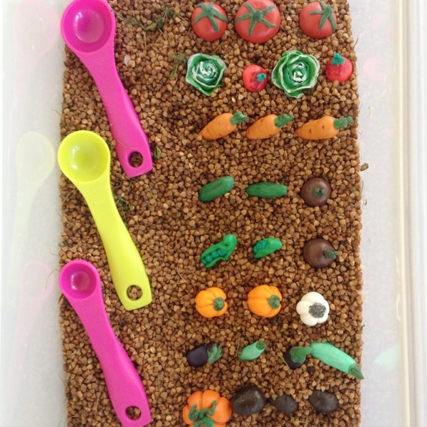 Сенсорная коробка с крупами