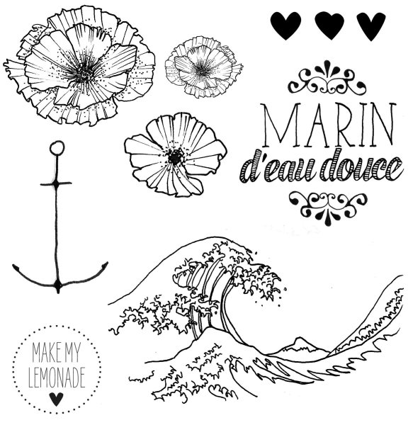 Летние тату рисунки