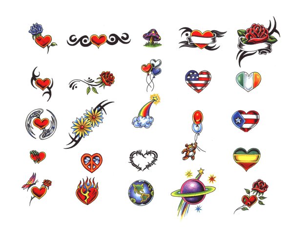 Цветные тату для детей