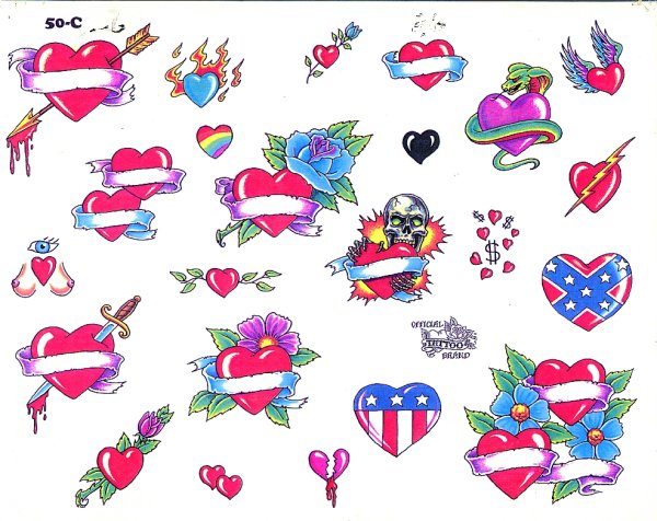 Рисунки для детских татуировок