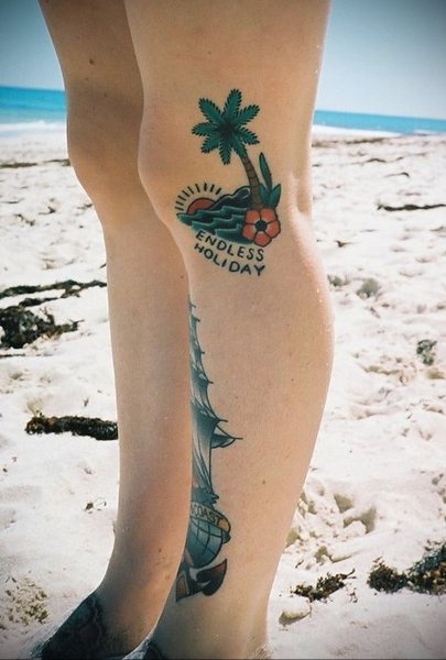 Пляжное тату