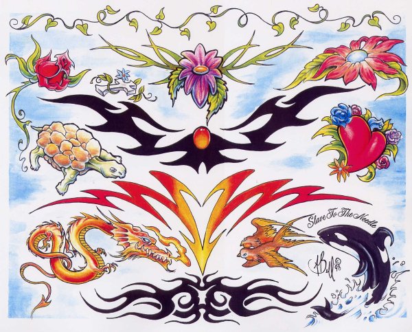 Цветные тату для детей