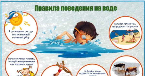 Правила поведения на воде для детей