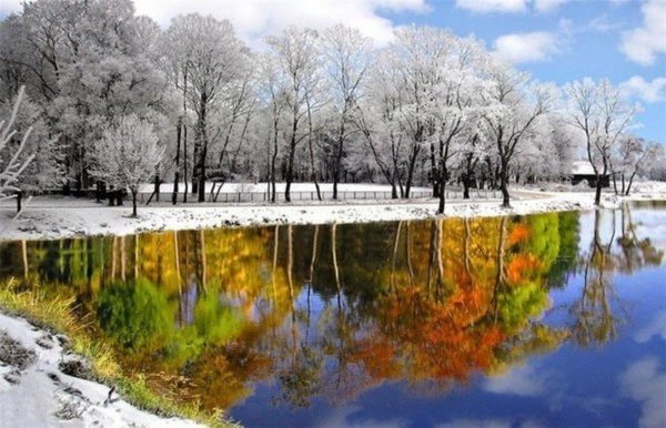 Пейзаж в Разное время года