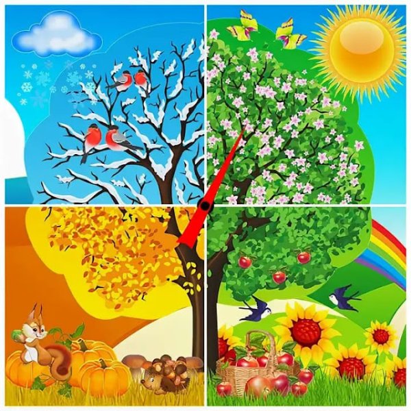 Дерево четыре времени года