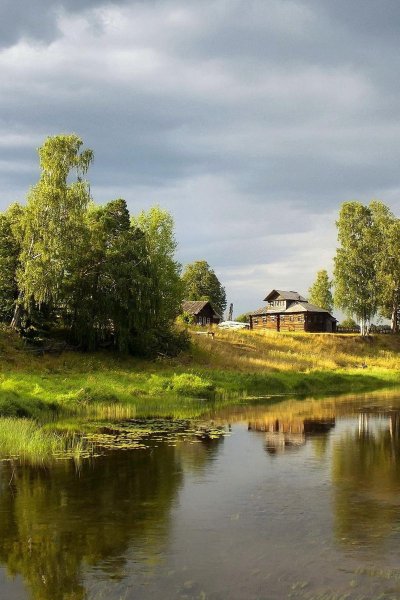 Деревенский пейзаж фото