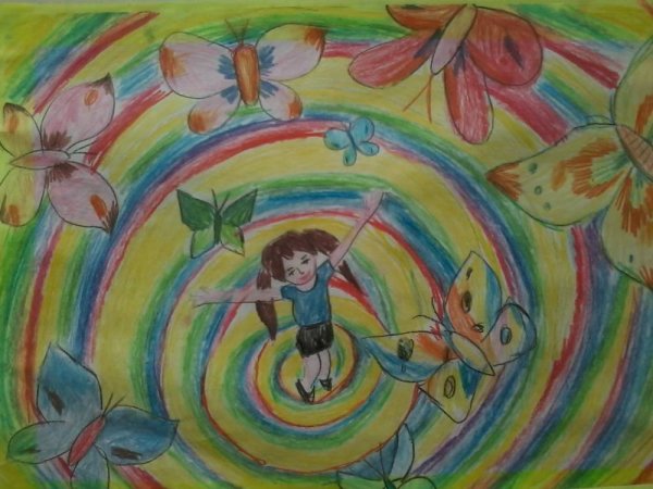 Рисунок на тему краски детства