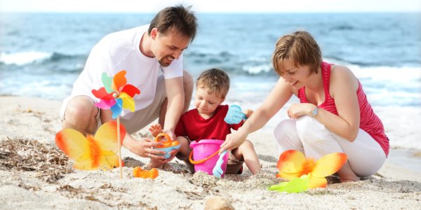 Дети на море