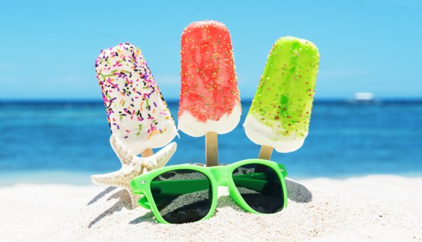 Мороженое на пляже