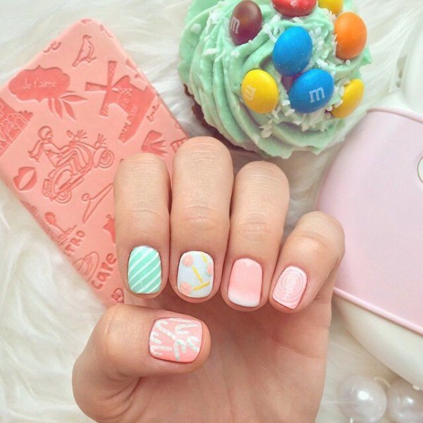 Летний дизайн ногтей
