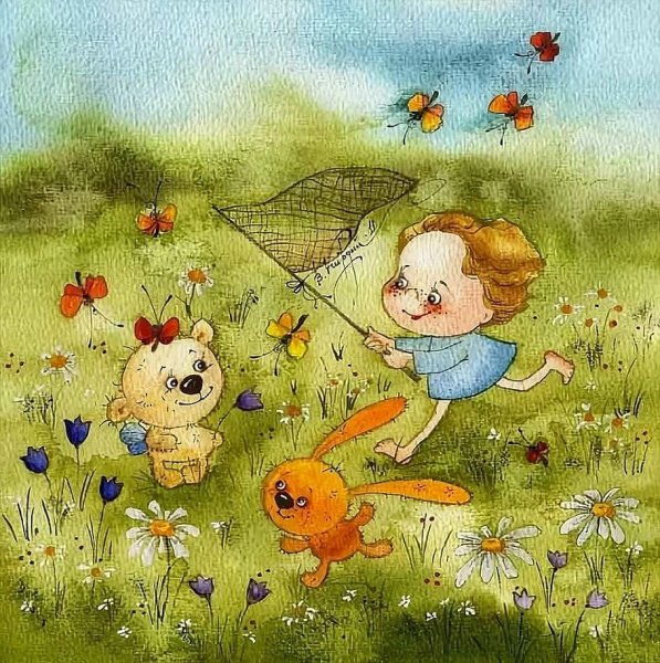 Лето иллюстрация для детей