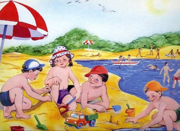 Рисунки на тему лето для срисовки