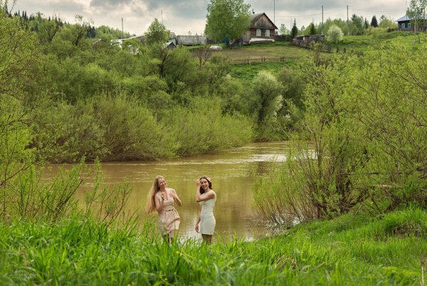 Речка в деревне