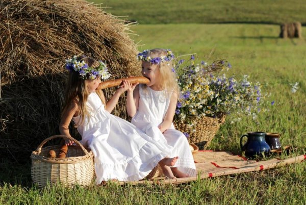 Фотосессия в деревенском стиле летом