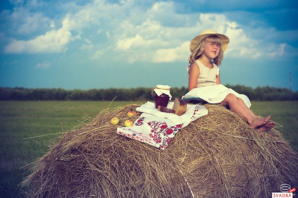 Фотосессия в деревенском стиле летом