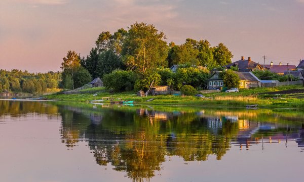 Ленинградская область речка деревенька