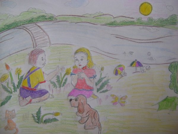 Рисунки лета только не сложные