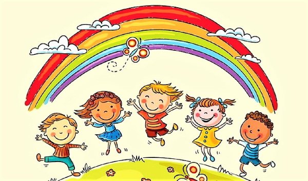 Фон разноцветный детский